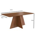 ConjuntoSala de Jantar Mesa 120cm e 4 Cadeiras Joli 150/14 Zamarchi