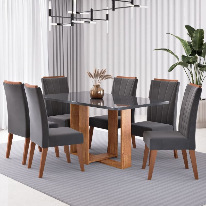 Conjunto-Sala-de-Jantar-Mesa-Berlim-com-Tampo-de-Vidro-e-6-Cadeiras-Safira-Viero