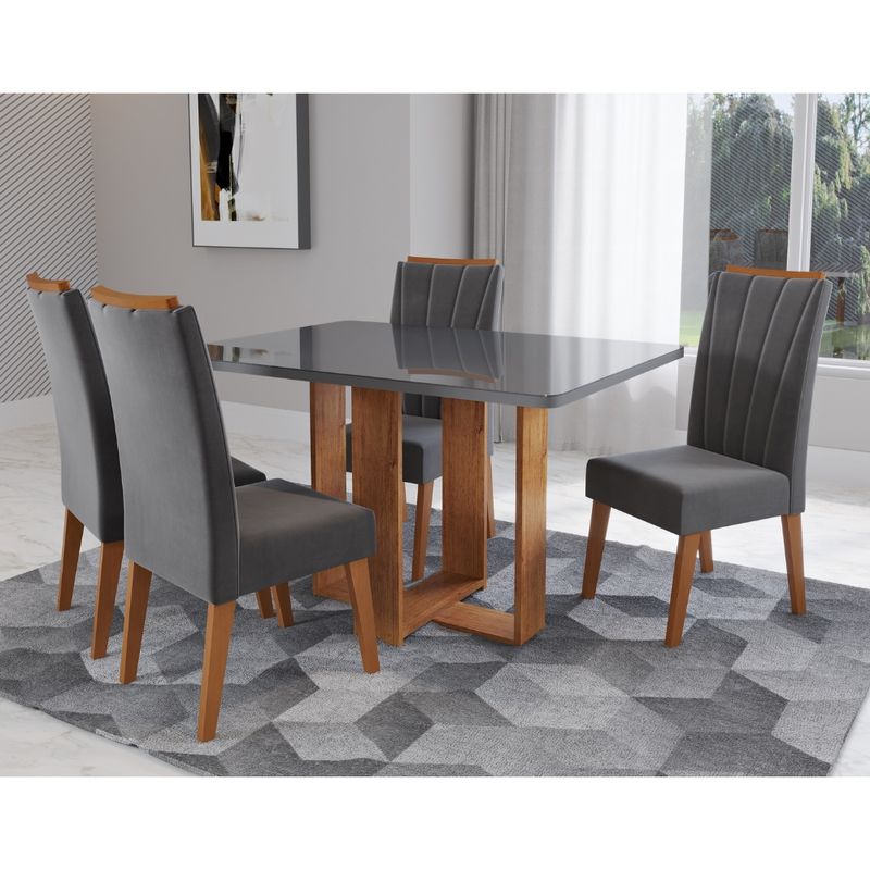 Conjunto-Sala-de-Jantar-Mesa-Berlim-com-Tampo-de-Vidro-4-Cadeiras-Safira-Viero