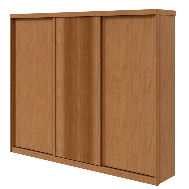 Guarda-Roupa-Casal-Ripado-3-Portas-de-Correr-MDF-Ollie-Lopas