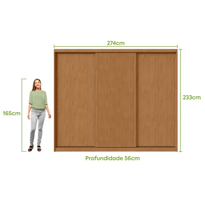 Guarda-Roupa-Casal-Ripado-3-Portas-de-Correr-MDF-Ollie-Lopas