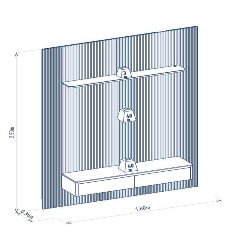 Painel-Ripado-para-TV-ate-75-Polegadas-2-Portas-Modular-1.8-Linea-Brasil