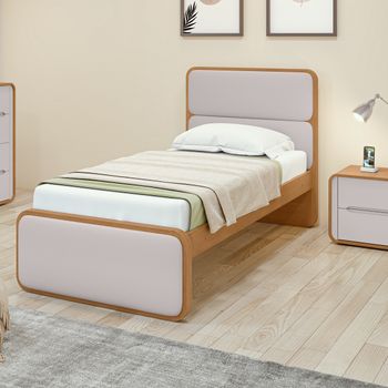 Cama Solteiro 90cm MDF Loop Lopas