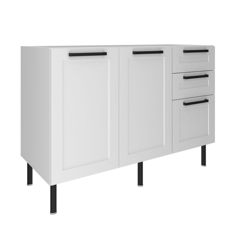 Balcao-2-Portas-3-Gavetas-sem-Tampo-Em-MDF-CZ3300-Tecno-Mobile
