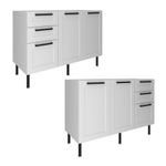 Balcao-2-Portas-3-Gavetas-sem-Tampo-Em-MDF-CZ3300-Tecno-Mobile
