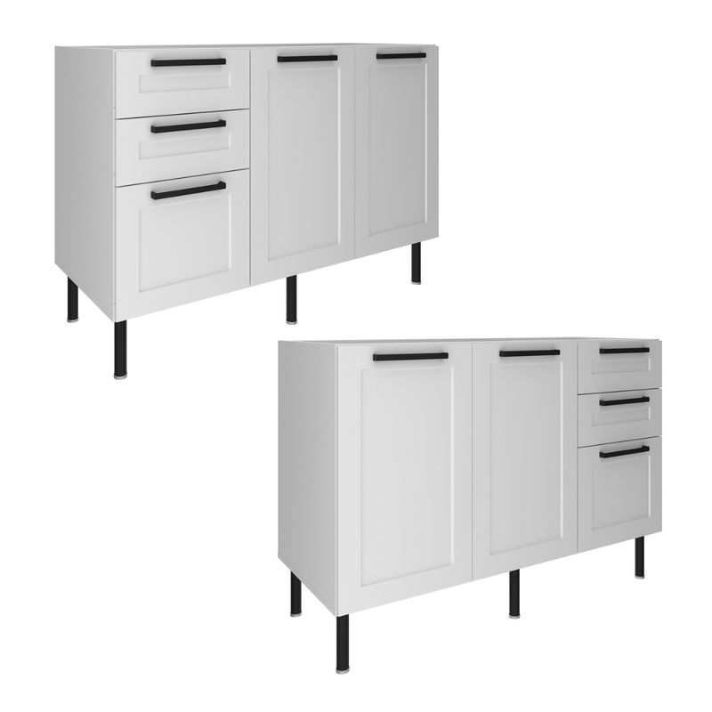 Balcao-2-Portas-3-Gavetas-sem-Tampo-Em-MDF-CZ3300-Tecno-Mobile