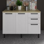 Balcao-2-Portas-3-Gavetas-sem-Tampo-Em-MDF-CZ3300-Tecno-Mobile
