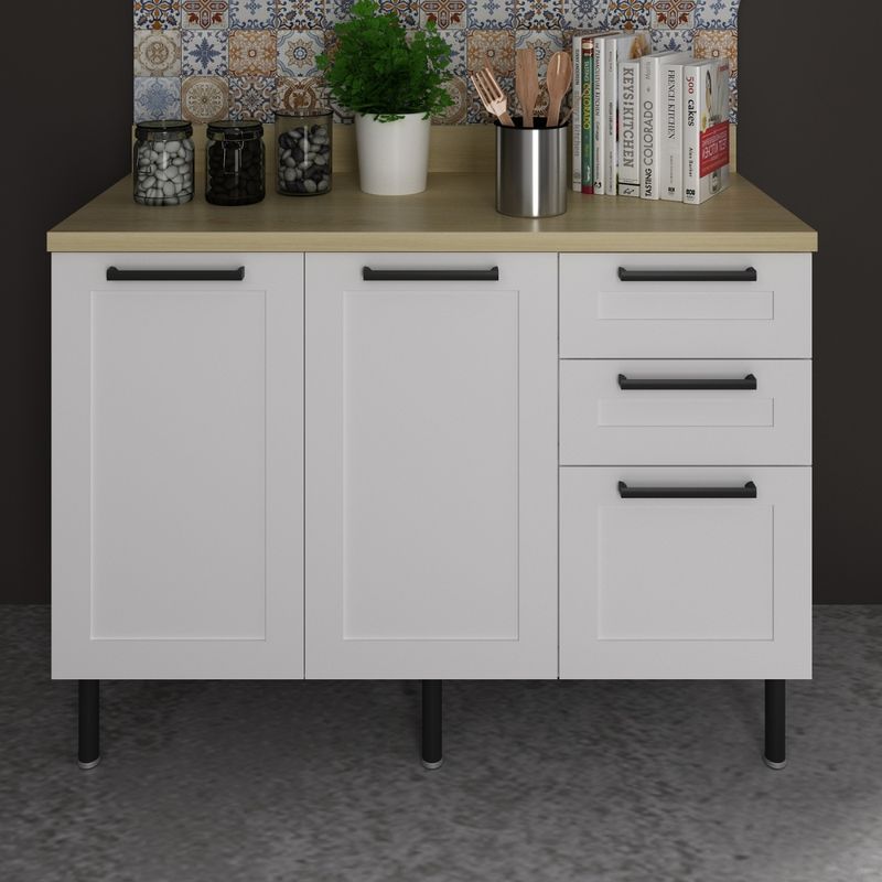 Balcao-2-Portas-3-Gavetas-sem-Tampo-Em-MDF-CZ3300-Tecno-Mobile