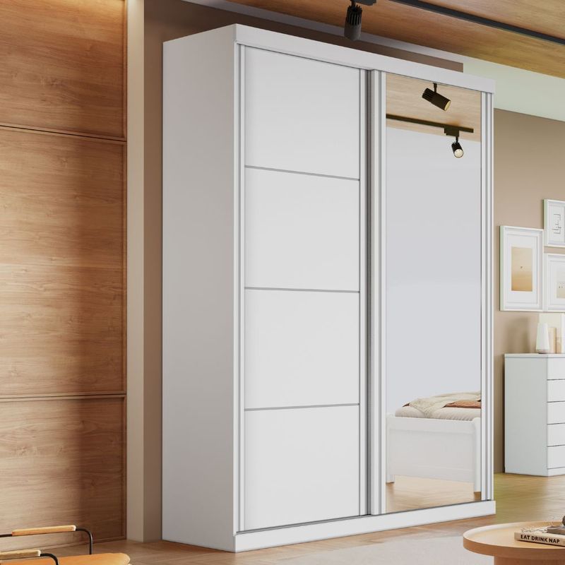 Guarda-Roupa-Solteiro-com-Espelho-2-Portas-de-Correr-em-MDF-Buzios-Bianchi