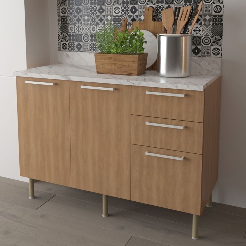 Balcao-2-Portas-3-Gavetas-sem-Tampo-CZ3100-Tecno-Mobili
