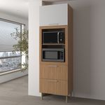Paneleiro-Torre-Quente-1-Porta-2-Gaveta-CZ3142-Tecno-Mobili