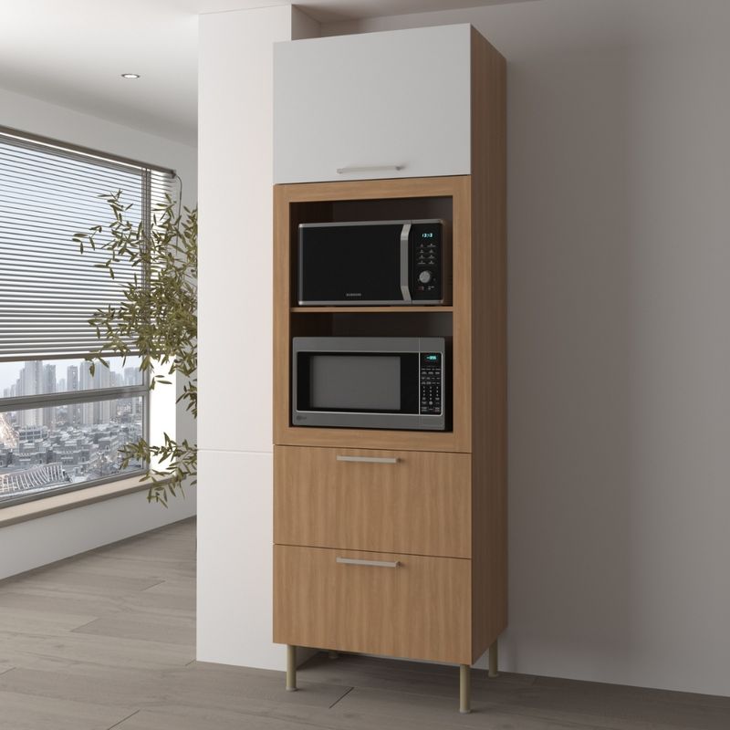 Paneleiro-Torre-Quente-1-Porta-2-Gaveta-CZ3142-Tecno-Mobili