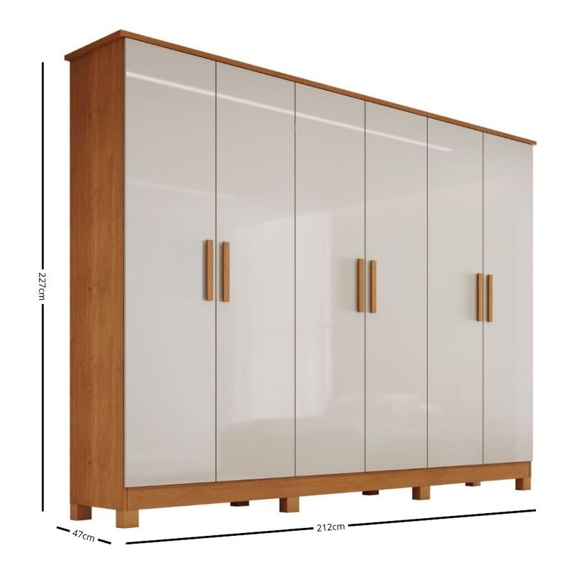 Guarda-Roupa-Casal-6-Portas-com-Pes-em-MDF-Nina-Bianchi