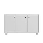 Balcão para Escritório 3 Portas com Rodízio BHO54 BRV Móveis