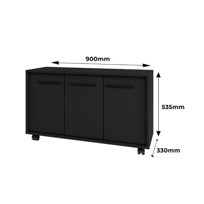 Rack-para-TV-ate-40-Polegadas-3-Porta-com-Rodizio-BR113-BRV-Moveis