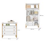 Quarto-de-Bebe--Guarda-Roupa-3-portas-2-Gavetas-e-Comoda-3-Gavetas-Fantasia-Qmovi