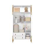 Quarto-de-Bebe--Guarda-Roupa-3-portas-2-Gavetas-e-Comoda-3-Gavetas-Fantasia-Qmovi