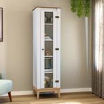 Cristaleira com Vidro 1 Porta Colonial MB 1017 Movelbento