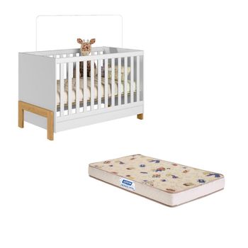 Berço mini cama Fantasia Qmovi com Colchão Gazin