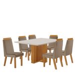 Conjunto-Sala-de-Jantar-Mesa-Lisboa-com-Tampo-de-Vidro-180cm-e-6-Cadeiras-em-MDF-Riviera-LJ-Moveis