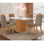 Conjunto-Sala-de-Jantar-Mesa-Riviera-com-Tampo-de-Vidro-120cm-e-4-Cadeiras-em-MDF-Riviera-LJ-Moveis