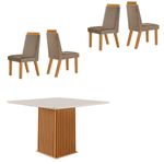 Conjunto-Sala-de-Jantar-Mesa-Riviera-com-Tampo-de-Vidro-90cm-e-4-Cadeiras-Riviera-LJ-Moveis