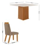 Conjunto-Sala-de-Jantar-Mesa-Riviera-com-Tampo-de-Vidro-90cm-e-4-Cadeiras-Riviera-LJ-Moveis
