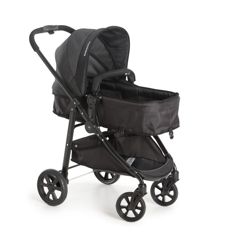 Carrinho-de-Bebe-Olympus-New-Black-com-Bebe-Conforto-Grid-Galzerano