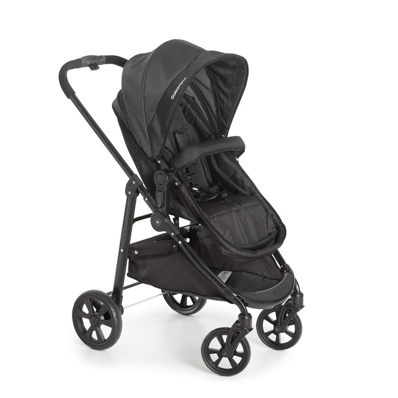 Carrinho-de-Bebe-Olympus-New-Black-com-Bebe-Conforto-Grid-Galzerano