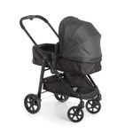 Carrinho-de-Bebe-Olympus-New-Black-com-Bebe-Conforto-Grid-Galzerano