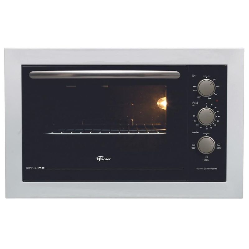 Forno Elétrico de Embutir Fischer Fit Line 48L