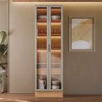 Cristaleira-2-Portas-de-Vidro-e-LED-Em-MDF-Allure-Linea-Brasil