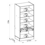 Cristaleira-2-Portas-de-Vidro-e-LED-Em-MDF-Allure-Linea-Brasil
