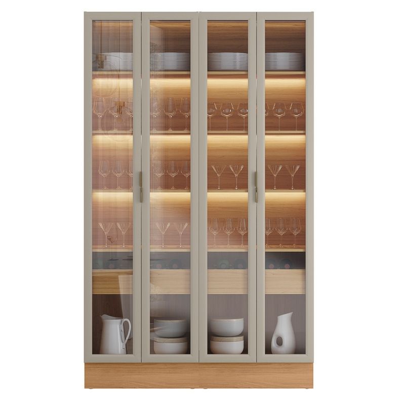 Cristaleira-4-Portas-de-Vidro-e-LED-Em-MDF-Allure-Linea-Brasil
