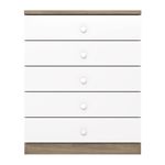 Comoda-Infantil-5-Gavetas-Bala-de-Menta-IA710-Henn