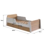 Cama-Infantil--Solteiro-Mick-com-Bau-Auxiliar-em-MDF-Mobikasa