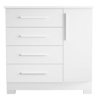 Cômoda 4 Gavetas 1 Porta Flex NT 5185 Notável Móveis
