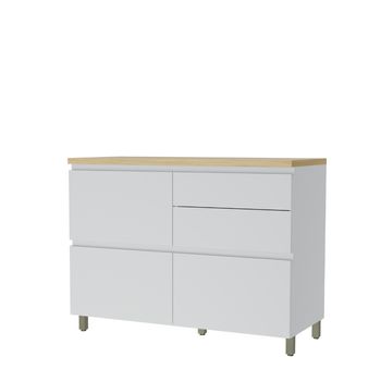 Balcão 1 Porta 4 Gavetas em MDF Rainha Nesher