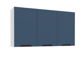 Armário Aéreo 3 Portas 120cm Meena Politorno Móveis