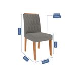 Conjunto Sala de Jantar Mesa Ester 180cm 6 Cadeiras Carla em MDF Cimol