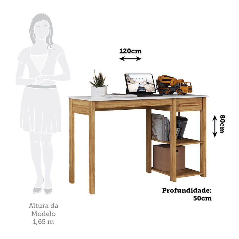 Escrivaninha-Mesa-de-Estudo-1-Gaveta-em-MDF-Moveis-Peroba