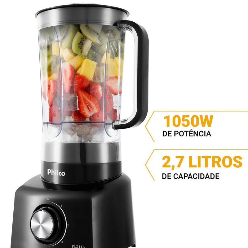Liquidificador Philco PLQ11A 4 Velocidades 1050W