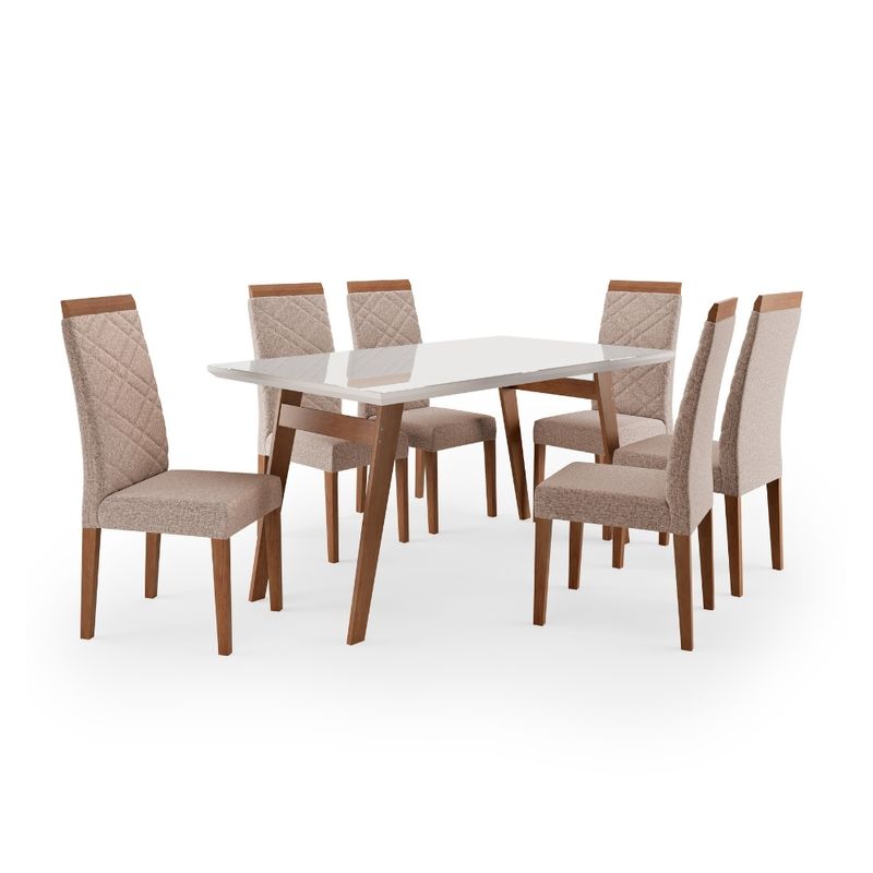 Conjunto-Sala-de-Jantar-Mesa-154cm-Onix-com-6-Cadeiras-Atlas-Madetal