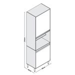 Paneleiro Torre Quente 2 Portas Eduarda Plus CHF