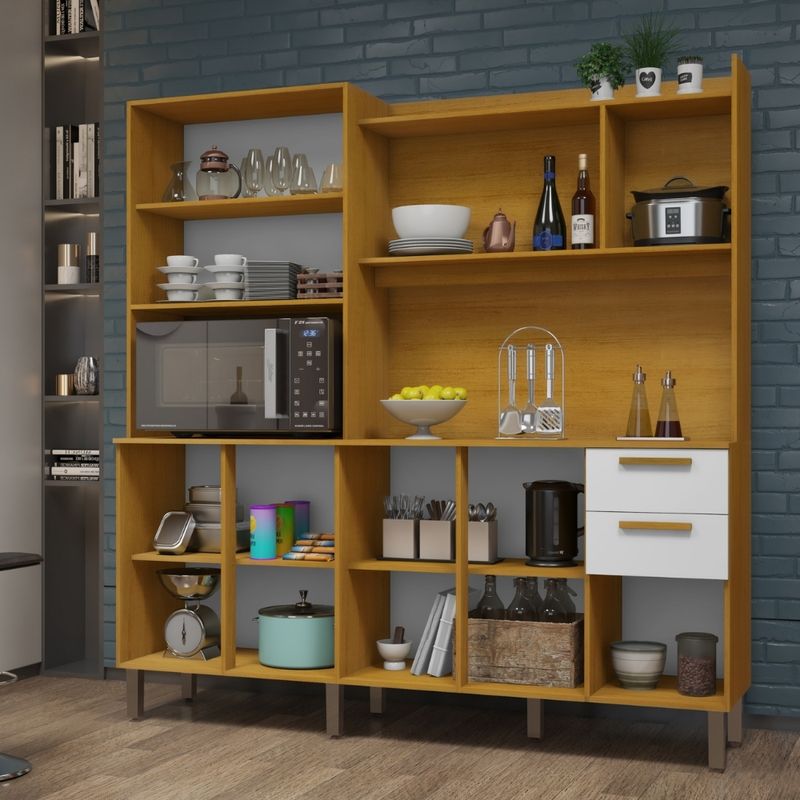 Cozinha-Compacta-8-Portas-2-Gavetas-com-Tampo-Jean-CHF
