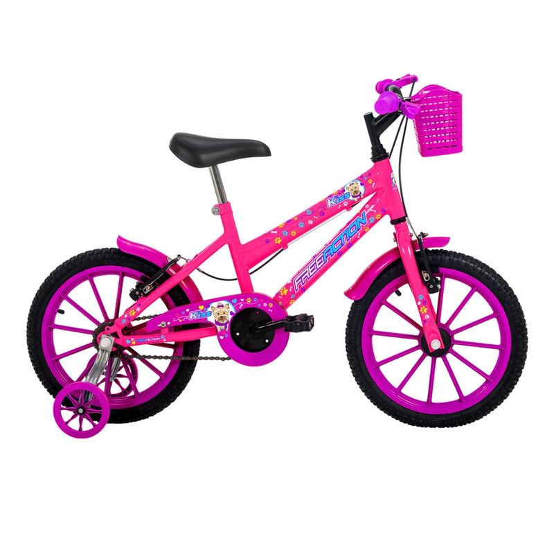 Bicicleta Kiss com Cesta Aro 16 Free Action