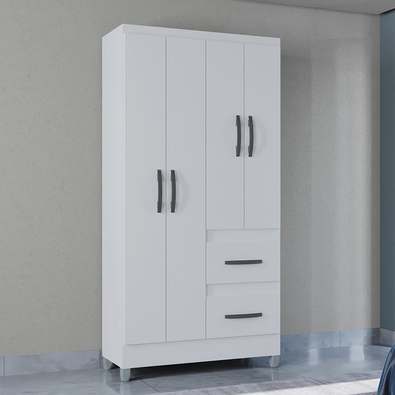 Guarda-Roupa-Solteiro-4-Portas-2-Gavetas-com-Pes-Capri-Poquema