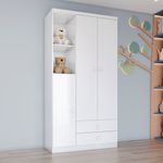 Guarda Roupa Infantil 3 Portas 2 Gavetas Bala de Menta  IA110 Henn