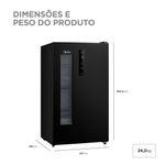 Cervejeira Midea MDRX150FGGDX Frost Free 82L