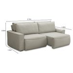 Sofá 3 Lugares Retrátil Reclinável 210cm Nobile Ferguile